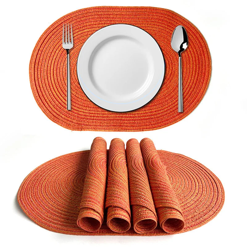 serviettes table beige rayées modernes respectueuses l'environnement opaques vertes bleues orangées