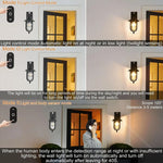 lampe murale extérieure noire classique cage transparente interrupteur mural flux lumineux 249 2000 led