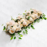 décoration murale florale artificielle arches romantique roses pivoines feuilles vertes mariage intérieur exposition