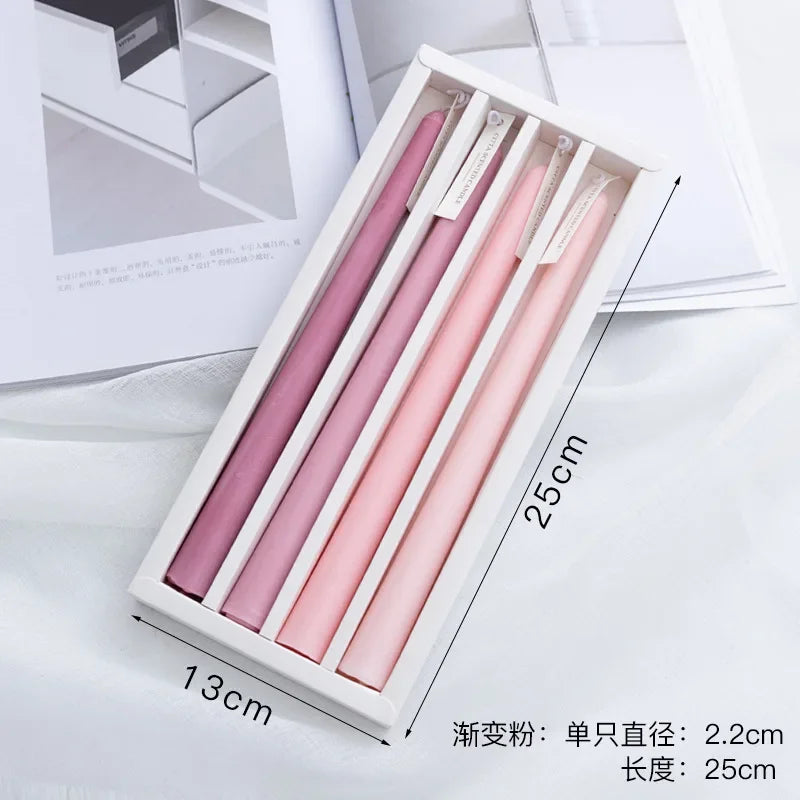 support bougie transparent moderne raisonné injection molding gradient couleur décoration ambiance