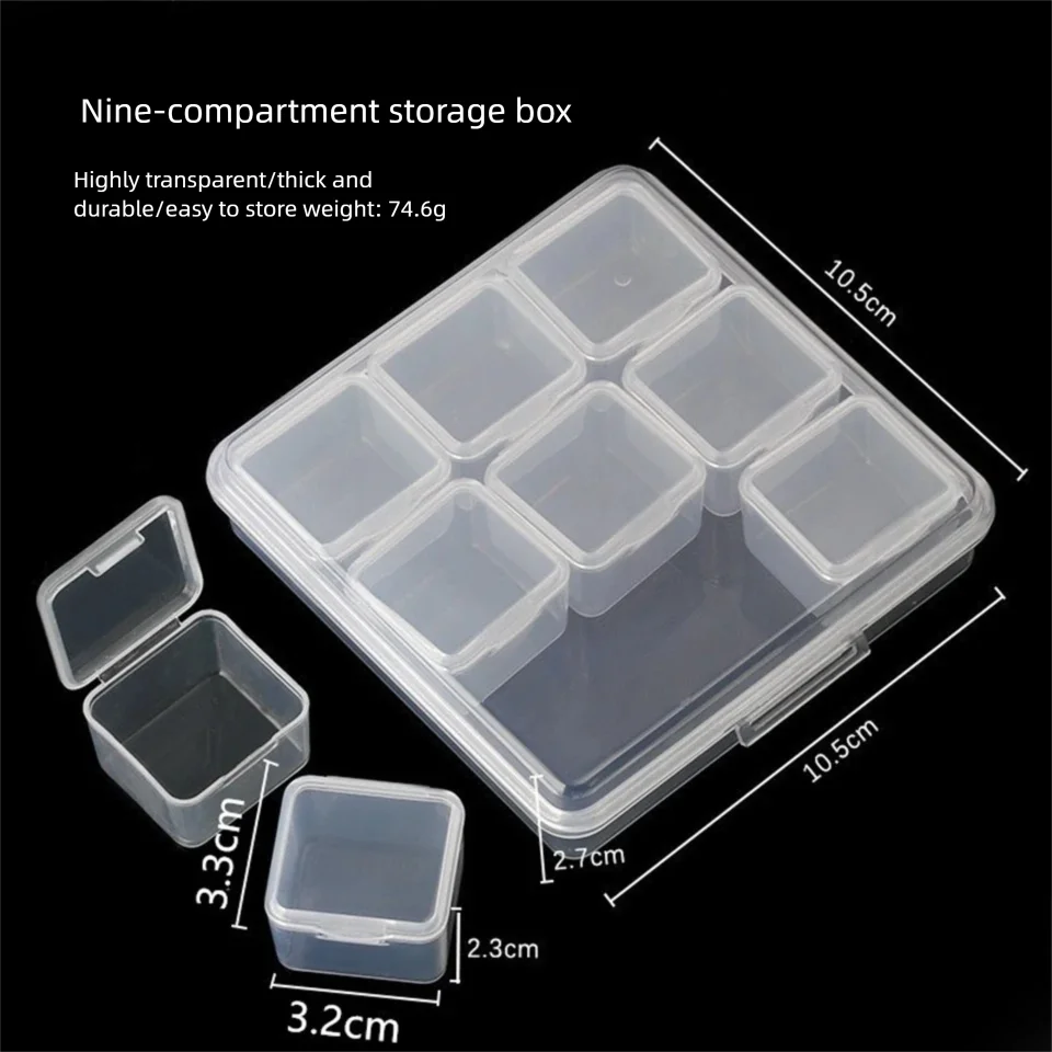 boîtes rangement transparentes modernes compartiments ajustables outils bijoux accessoires organisation pratique clips fermeture