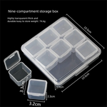 boîtes rangement transparentes modernes compartiments ajustables outils bijoux accessoires organisation pratique clips fermeture