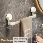 porte serviettes mural gris moderne ventouse sans perçage texture mat serviettes largeur 35cm 45cm