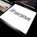 tapis souris personnalisable caoutchouc antidérapant durable blanc noir diy washable gaming