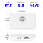 lampe nuit aimantée murale led rechargeable type blanc moderne chambre toilettes escalierurgence