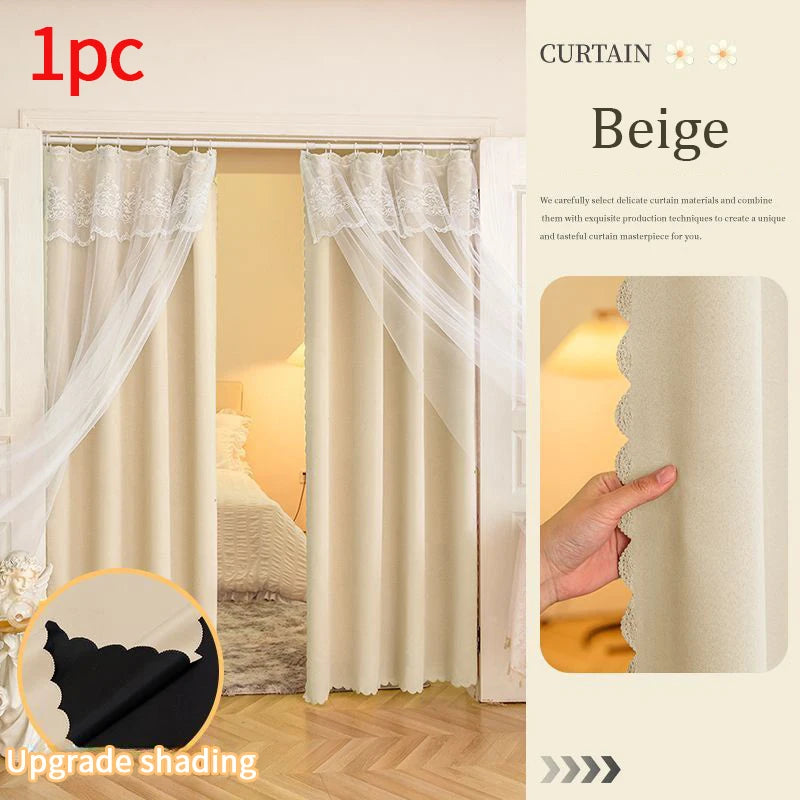 Descriptif de rideaux en textile de qualité supérieure, présentant des nuances subtiles de couleurs, drapés avec élégance comme une couverture de fenêtre dans un intérieur domestique.