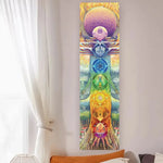tableau mural multicolore mandala symboles religieux spirituel opaque sans fixation 150cm 40cm