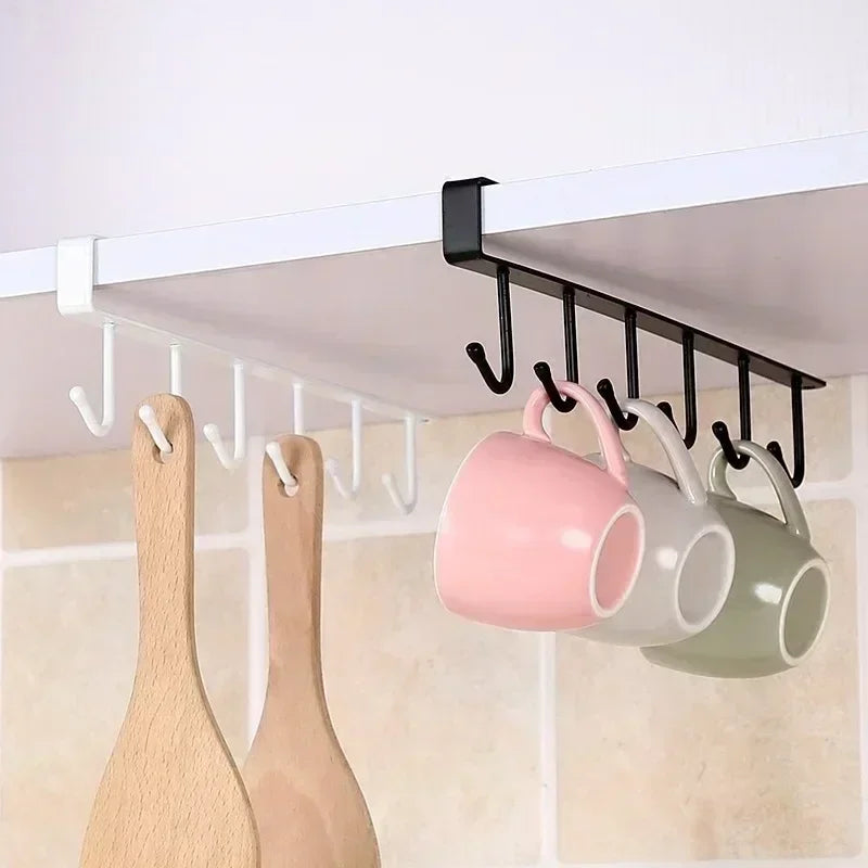 porte ustensiles cuisine suspendu clips moderne multifonction noir blanc vert pratique organisation