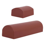 coussin support tête cou oreiller marron cuir texture moderne semi rond doux