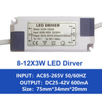 pilote led 600ma 3w 20w blanc moderne adhésif câbles certification rohs symboles sécurité
