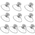 crochets ventouse transparents moderne 41mm 32mm 53mm pvc rond lisse fixations fenetre 10pièces