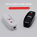 interrupteur électrique button blanc noir utilitaire 250v 2500w 2cm 2cm