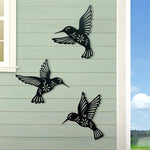 Détail du design évidé du colibri métal