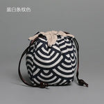 sac thé coton réutilisable bleu gris vert marron beige rouge rose noir imprimé chinois