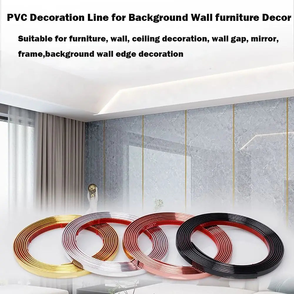 bandes décoratives auto adhésives rose gold or argent modernes contemporaines smooth