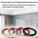bandes décoratives auto adhésives rose gold or argent modernes contemporaines smooth