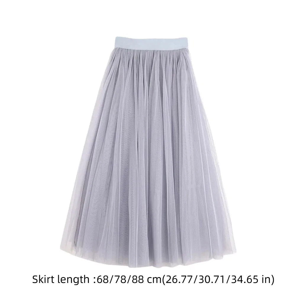 jupe tulle classique blanc gris noir translucide élastique cheville femme soirée
