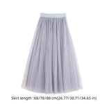 jupe tulle classique blanc gris noir translucide élastique cheville femme soirée