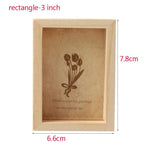 cadres photo bois transparent minimaliste rustique nature deco intérieure vintage feuilles sèches