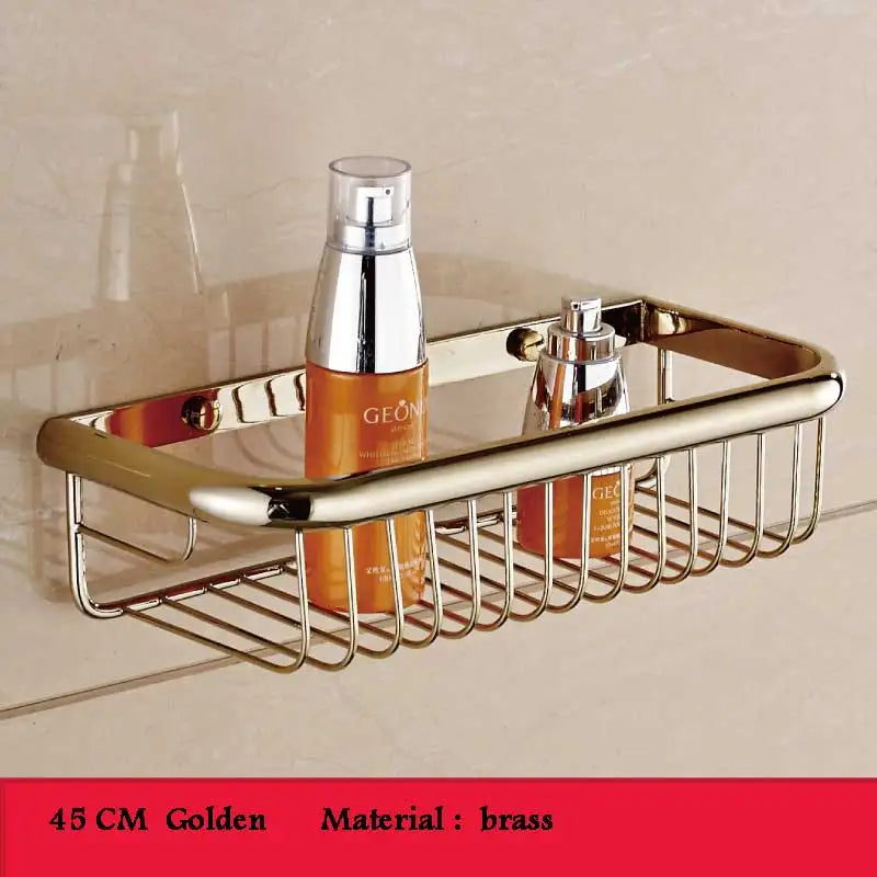 panier mural chrome bronze doré fileté moderne vis fixations