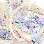 autocollants fleurs papillons texte adhésifs scrapbooking diy fournitures romantique vintage 10 pièces