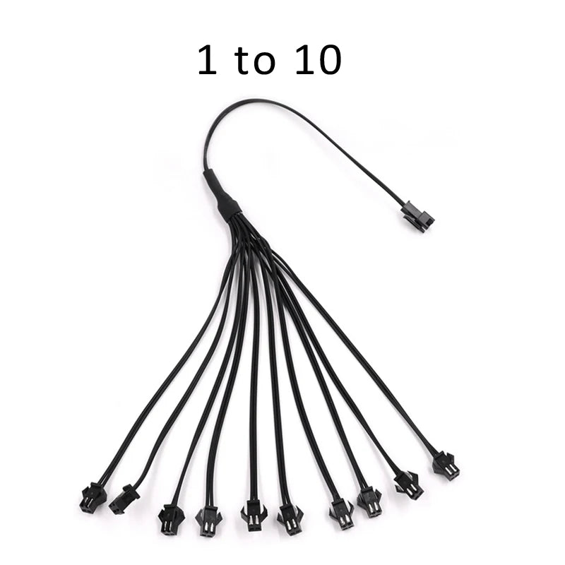 câbles électrique répartiteur 12v splitter clips boitier controle accessoire éclairage néon moderne