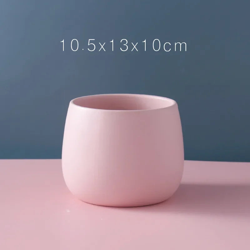 petit cache pot céramique moderne fleur artificielle décoration petit pot gris