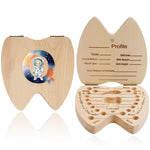 boîte dents bois astronaute carte profil grille tailles bébé