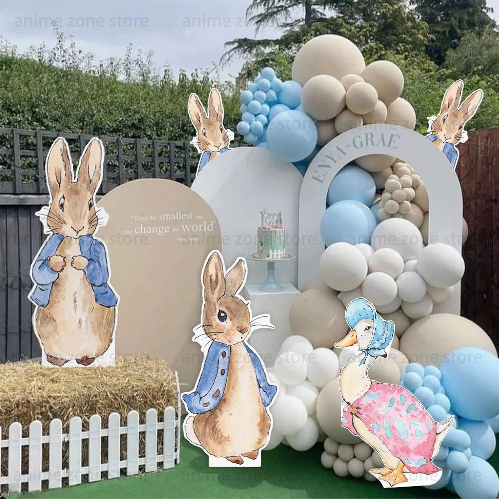 planches découpage figurines animaux dessin animé mariage anniversaire enfant bleu rose duck carton