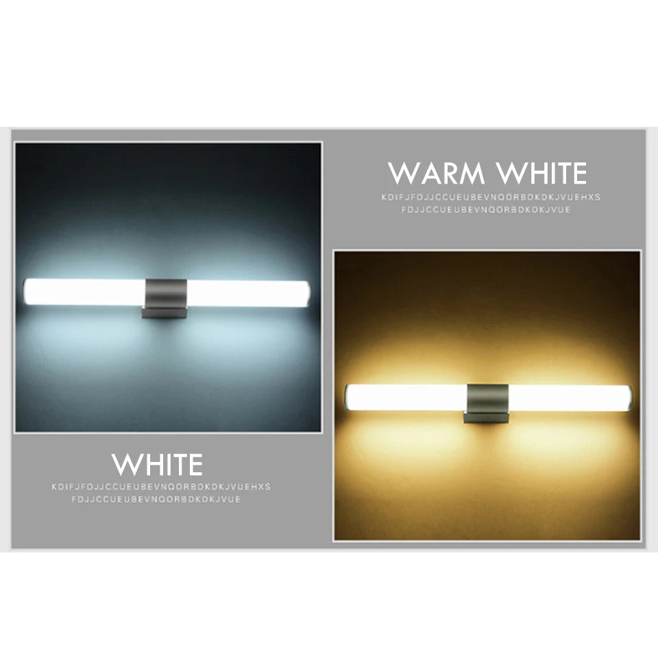 lampe salle bains moderne blanc fixée mur flux lumineux 60 249 led 90 260v