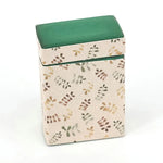 boîtes bijoux imprimé floral doré beige vert rouge classique opacité métal