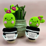décoration créative cactus vert rose noir coeur rouge carte blanche adhésif personnalisable maison