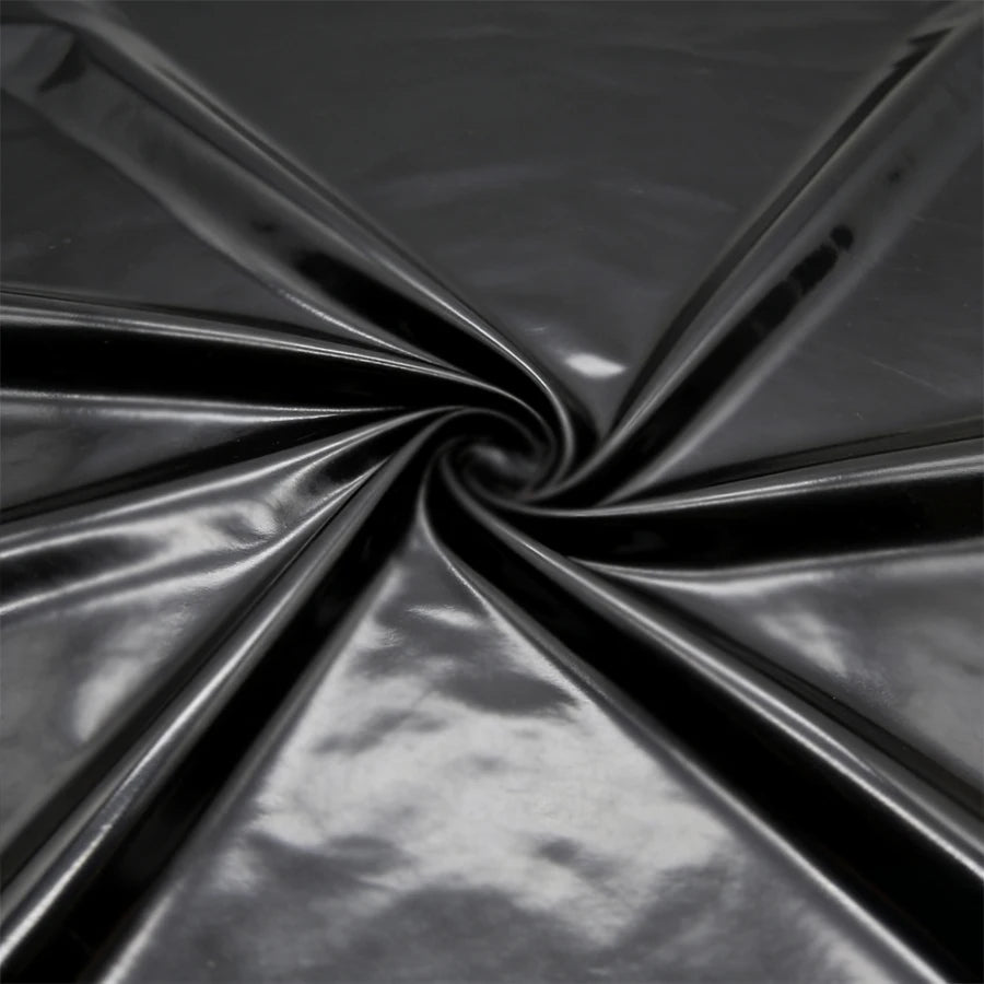 tapis imperméable pvc noir lisse brillant résistant humidité portable pliable camping plein air épais