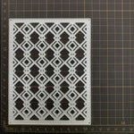 découpe gabarits blancs modernes cercles losanges rectangles papier carton acier carbone bricolage scrapbooking