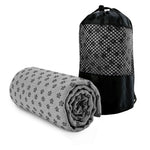 tapis yoga violet imprimé floral absorbant anti dérapant sac rangement moderne