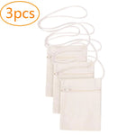 sacs bandoulière blancs motif enfantin poche zippée amovible 17cmx13cm sacs diy loisirs créatifs sacs