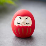 statuette japonaise daruma orange rouge noir vert violet rose blanche bonheur traditionnelle maison
