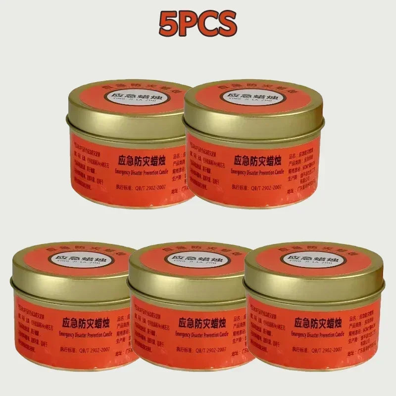 bougies survie sans fumée 15h 24h orange blanche chinois camping urgence catastrophe moderne