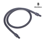 câble flexible tissé noir gris métallisé moderne industriel ø1.8mm ø4mm m4