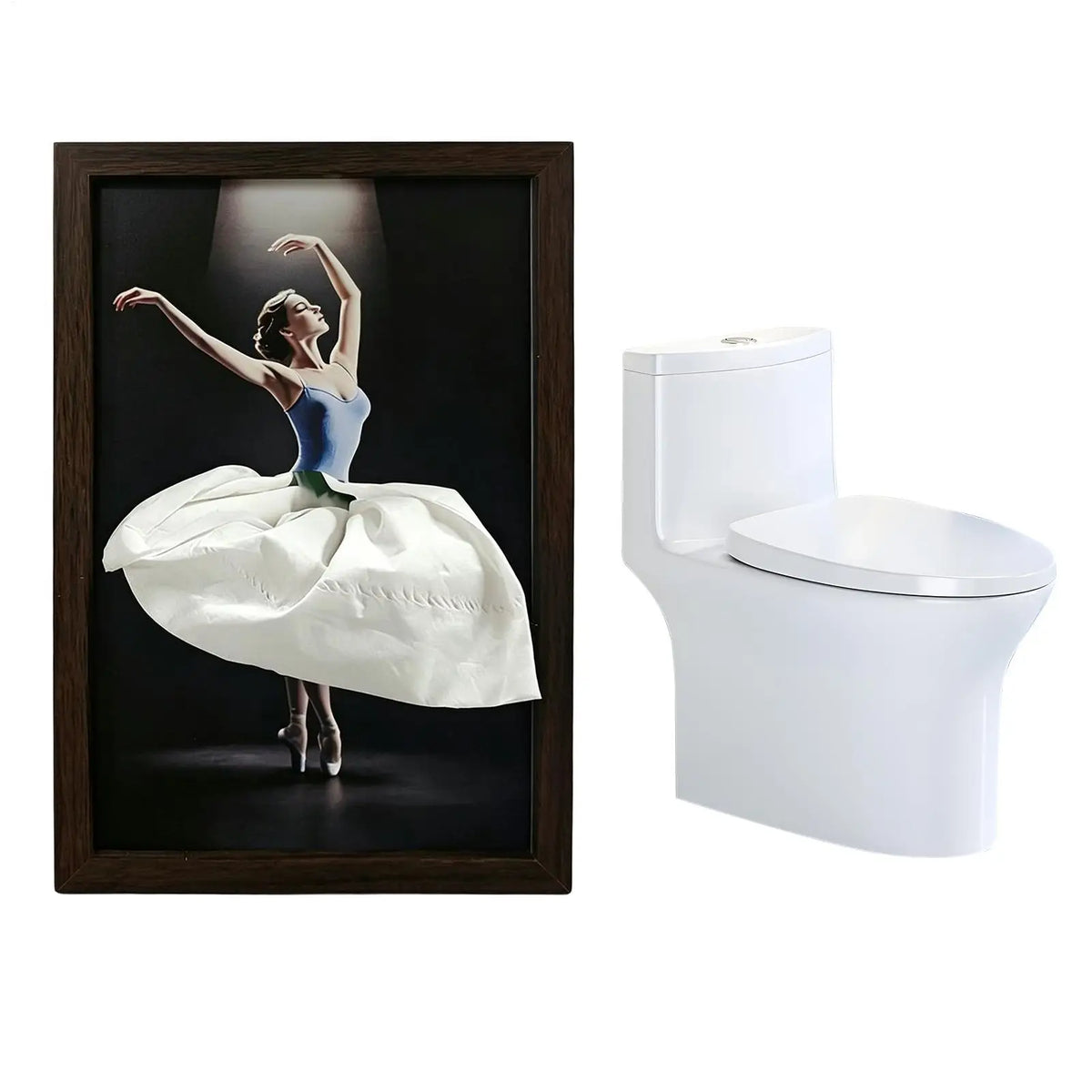 boîte mouchoirs bois ballerine moderne table chambre salle bain déco