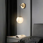 lampe murale moderne or noir marbre led cuisine chambre salon