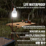 lampe led portable camping rechargeable ip55 360 degrés dimmable blanc froid