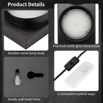 lampe signalisation murale moderne télécommande rouge jaune vert led noir