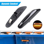 feux clignotants dynamiques led noir crystal bmw e60 e90 séquentiels adhésifs couvercle abs led