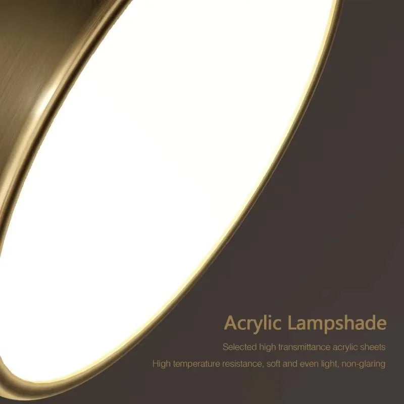 lampe moderne or noir minimaliste 15cm 20cm 30cm led warm light