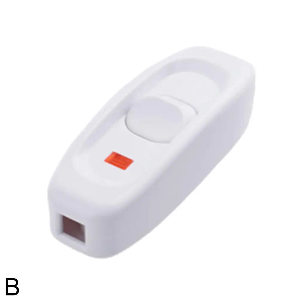interrupteur câble alimentation lampe blanc noir bouton led rouge moderne minimaliste cordon table