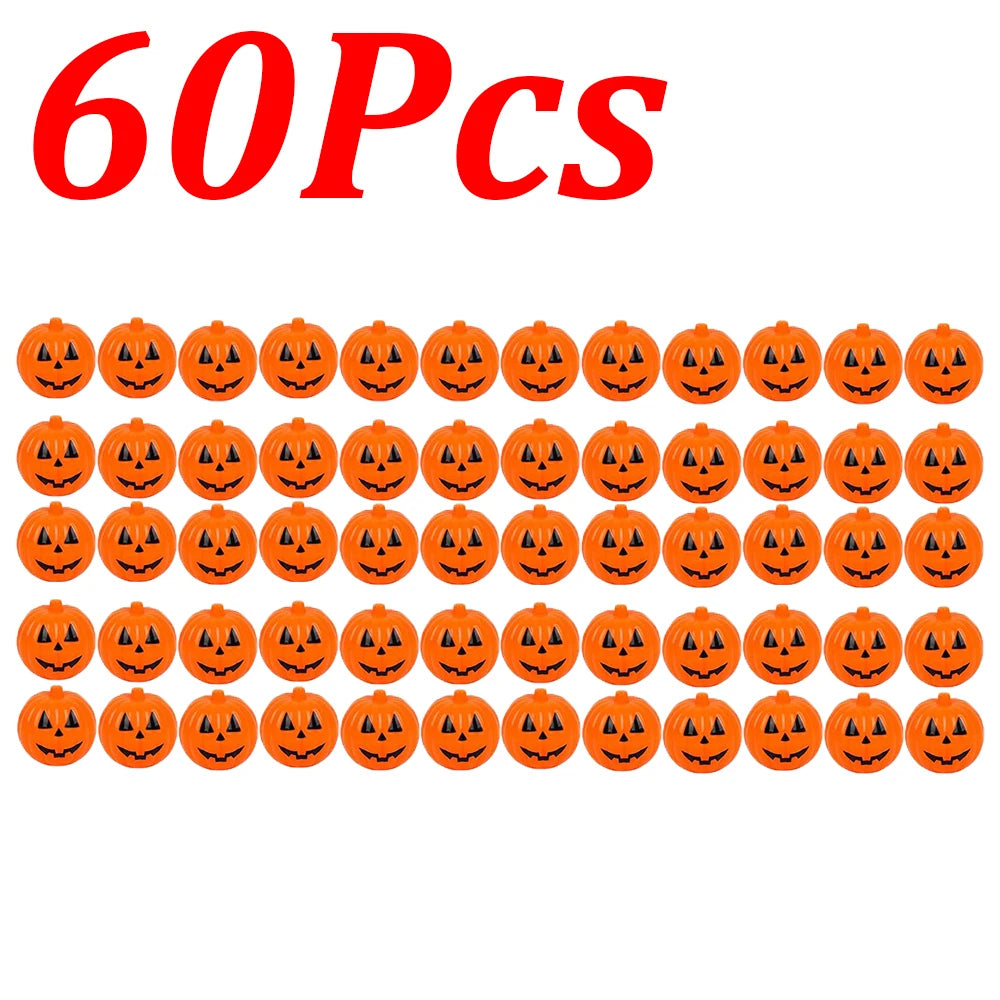 pot bonbons citrouille halloween yeux sourire orange 6cm 6cm
