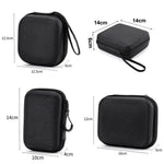 sac main pratique noir texturé pliable rangement anti poussière réutilisable portatif multifonctionnelrollable