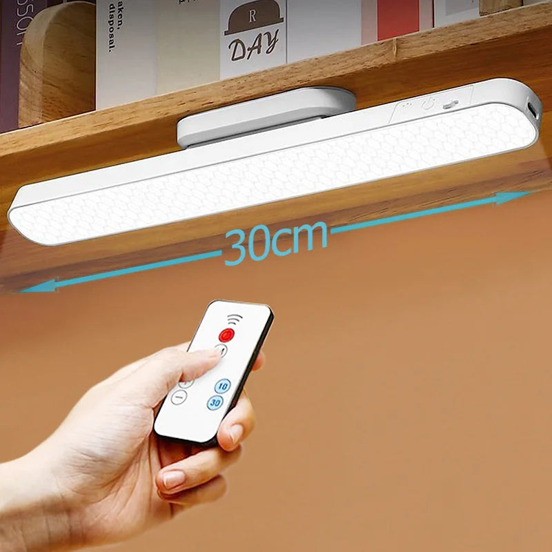 lampe led rechargeable blanc moderne aimant télécommande port charge adaptateur dc angle adjustable