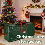 sac rangement sapin noël imperméable durable poignées robustes réutilisable extra large vert rouge gris
